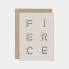 "Fierce" Congratulations Card