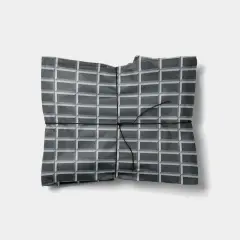 Dark Grey 3D Block Gift Wrap