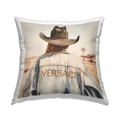 Glam Jacket Cowgirl Decorative Printed Throw Pillow Design by Amanda Greenwood, 18 x 7 x 18