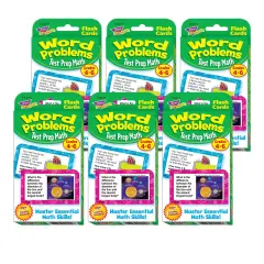 Word Problems Test Prep Math, Grades 4-6 Challenge Cards&reg;, 6 Packs