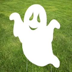 Large Ghost Halloween Yard Sign - (Ghost 3)