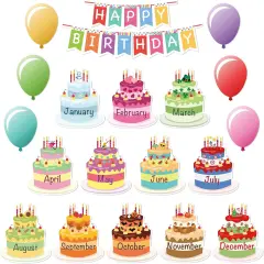 Happy Birthday Bulletin Board Set, 20 Pcs