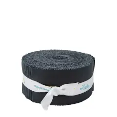 Confetti Cotton 2.5" Strip Roll (Jelly Roll / Rolie Polie) in Blackboard byfor Riley Blake (RP-120-BLACKBOARD-40)