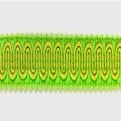 1/2" Scroll Braid Gimp w/ Backing - 12 Continuous Yards - Many Color Options! Lime