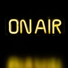 Northlight LED On Air Neon Lighted Wall Sign - 11" Yellow