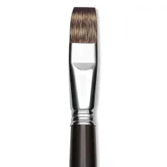 Escoda Vintage Synthetic Brush - Bright, LongHandle, Size 18
