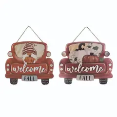 10" Fall Truck Hanging Decor