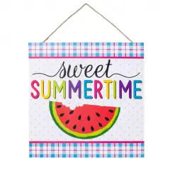 10" Wooden Sign: Sweet Summertime/Watermelon