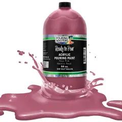 Pouring Masters Rose Pink Metallic Pearl Ready to Pour Acrylic Pouring Paint - Premium 64-Ounce Pre-Mixed Fluid Acrylic Paint - Fluid Art Supplies for Canvas, Wood, Paper, Tile & Rocks