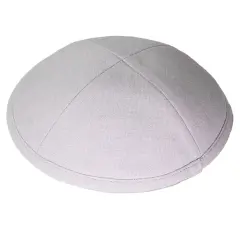 Kippah Light Gray DeluxeLinen
