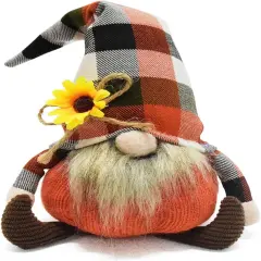 Thanksgiving Stuffed Pumpkin Gnome Plush