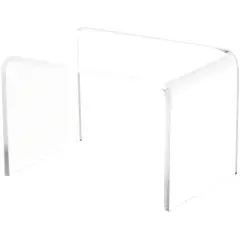 Plymor Clear Acrylic Rectangular Display Riser, 2" H x 3" W x 2" D (1/8" thick)