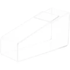 Plymor Clear Acrylic Shoe Display Riser, 3" W x 9" D x 4.5" H