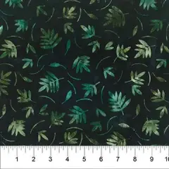 Banyan 83131-99 FRAGRANT - Leaf Toss - Black 45" Fabric Per Yard