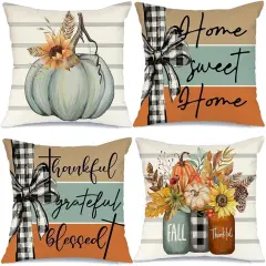 Fall Pillow Covers 18 x 18 Inch