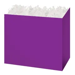 Pack/6: Purple Basket Box - 8-1/4 x 4-3/4 x 6-1/4"