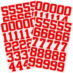 102 Pcs Sports Helmet Numbers Sticker 1.25 Inch Vinyl Decals Self-Adhesive Hockey, Baseball, Football, Lacrosse, Batting Helmet Numbers