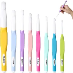 8 Sizes Big Crochet Hooks Ergonomic Set