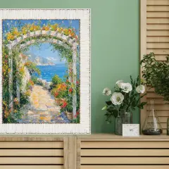 White Birch Wood Scoop Picture Frame 16x16 frame