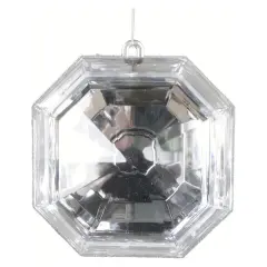 6" Acrylic Square Jewel Ornament: Clear