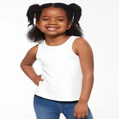 Rabbit Skins&reg; Toddler Fine Jersey Tank White