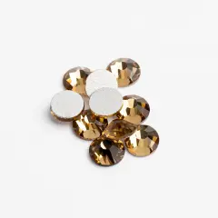 Crystal Lane DIY SS12 Glass Flatback Rhinestones, 2880pcs Light Colorado Topaz