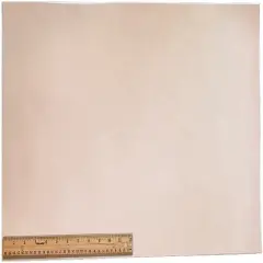 Tooling Leather Natural Topgrain Veg Tan Light Weight 3-4 oz, 12" x 24" Piece, 2 Square Feet