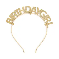 Gold Birthday Girl Headband - Kids Birthday Headband