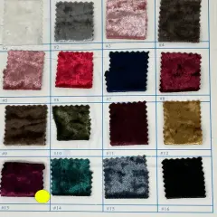1 Yard Crushed Velvet Velour Stretch Fabric Soft Plush Polyester 58/60" Inch Width Plum
