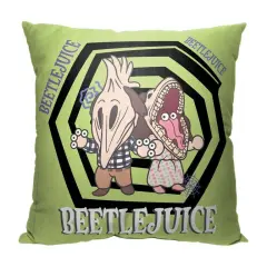 Warner Brothers Beetlejuice 18 Inch Throw Pillow Once Human