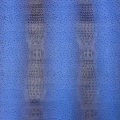 1 Yard Gatorich Faux Leather Vinyl Fabric Upholstery Handbags Wallets Home Decor 54" Width Royal Blue