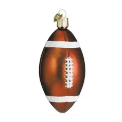 Old World Christmas 3.75 In Football Christmas Tree Ornament , Ornament Sport Pigskin Brown