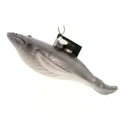 Old World Christmas 2.0 Inch Humpback Whale Tree Ornament , Ornament Ocean Migrate Mammal Gray