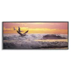 Stupell Industries Eternal Rhythms Seascape Framed Giclee Wall Art Design by Mark Kelso