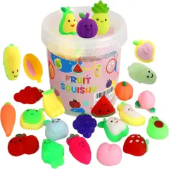 24 Pcs Fruit Squishy Toys