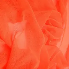 1 Yard Poly Span Mesh Solid Fabric, 58/60&Prime; Wide Polyester Spandex Blend ORANGE