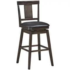 1PC\2PCS\3PCS\4PCS Swivel Bar Stool 29 inch Upholstered Pub Height Bar Chair with Rubber Wood Leg