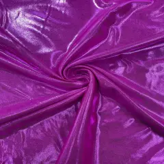 1 Yard Foggy Foil Shimmer Nylon Spandex Fabric 4 Way Stretch Reflective Lightweight 58-60 inches width Hot Pink-Fuchsia