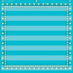 Light Blue Marquee 7 Pocket Chart (28" x 28")