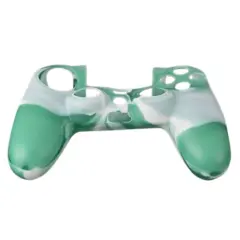 Kitcheniva Silicone Rubber Cover Case Skin For Sony Playstation 4 PS4 Controller White+green