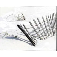 Beach Fence I by Karen J. Williams 20" x 16" Canvas Wall Art