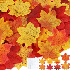 600 Piece Fall Maple Leaves Set