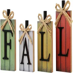 Fall Block Signs Table Decor