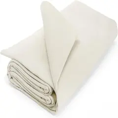 Cotton Muslin Fabric, 63 Inch x 5.5 Yards Muslin Cloth, Natural Unbleached