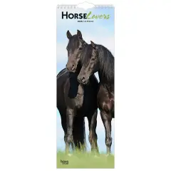 Horse Lovers | 20265.7 x 16.5 Inch (Hanging) Monthly Slimline Wall Calendar
