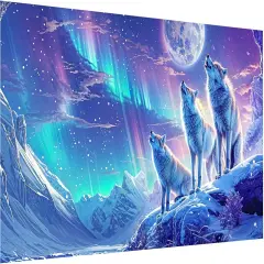 5D Wolf Diamond Art Kits
