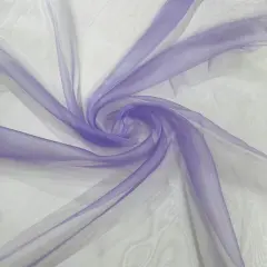 1 Yard Soft Crystal Organza Material Airy and Translucent Fabric for Gowns Costume Layers and Dress Linings Dark Lilac