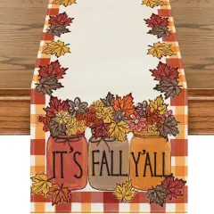 It's Fall Y'all Thanksgiving Fall Table Runner - 3 x 36 Inch