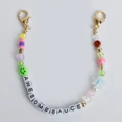 Awesomesauce 10" Beaded Bag Chain with Clips