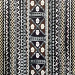 1 Yard Fijian Tapa Polyester Fabric 56 Inch Width Golden Brown
